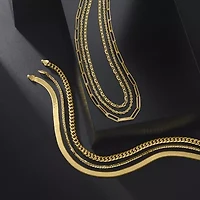 Unisex Adult 14K Gold 18 Inch Link Chain Necklace