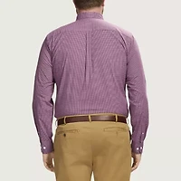 IZOD Performance Comfort Mens Long Sleeve Cuffed Classic Fit Big and Tall Button-Down Shirt