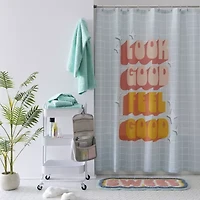 Home Expressions Look Good Feel Good Shower Curtain
