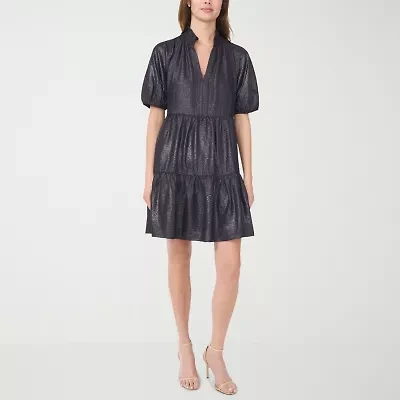MSK Womens Short Sleeve Shift Dress