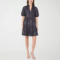 MSK Womens Short Sleeve Shift Dress