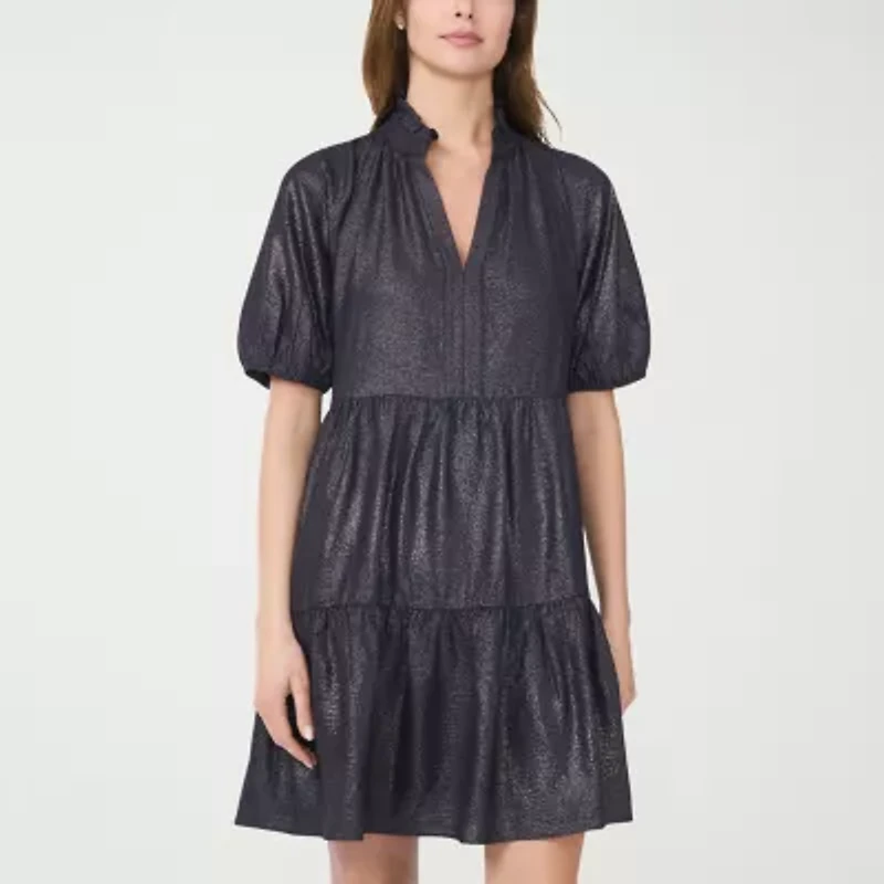 MSK Womens Short Sleeve Shift Dress