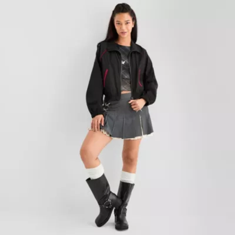 Joaquina for JCPenney Womens Lightweight Juniors Utility Jacket