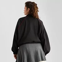 Joaquina for JCPenney Womens Juniors Plus Lightweight Logo Utility Jacket