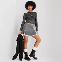 Joaquina for JCPenney Womens Juniors Low Rise Pleated Skirt