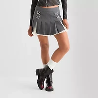 Joaquina for JCPenney Womens Juniors Low Rise Pleated Skirt
