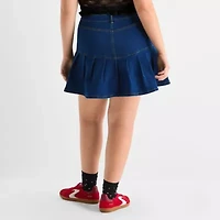 Joaquina for JCPenney Womens Juniors Plus Low Rise Pleated Skirt