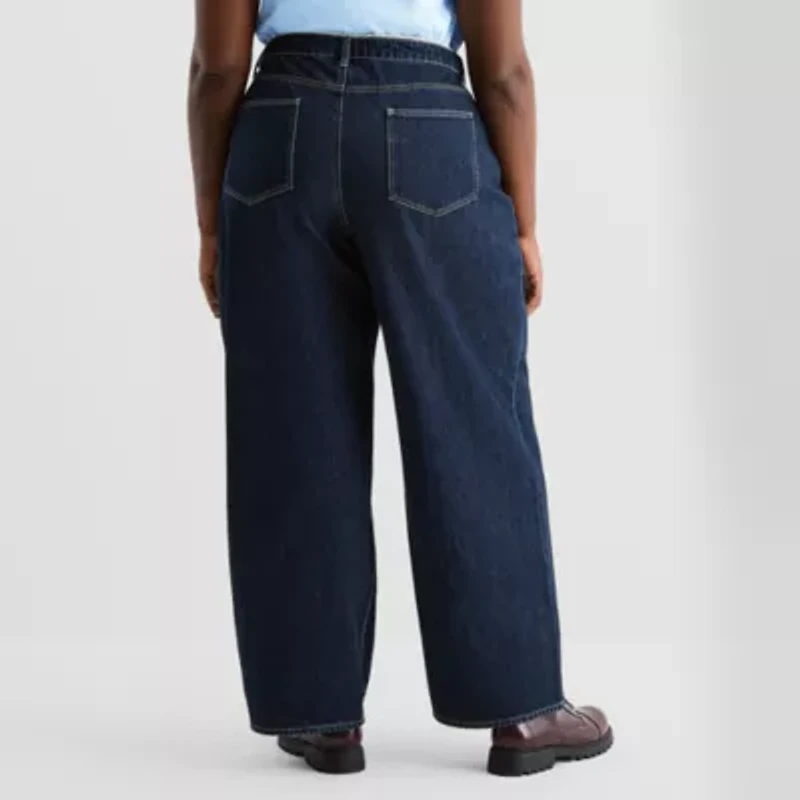Joaquina for JCPenney Womens Juniors Plus Low Rise Jean