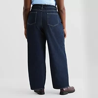 Joaquina for JCPenney Womens Juniors Plus Low Rise Jean