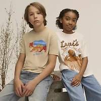 Levi's® Big Kid Girls Crew Neck Short Sleeve Oversized Graphic T-Shirt