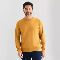 St. John's Bay Fine Gauge Mens Crew Neck Long Sleeve Pullover Sweater
