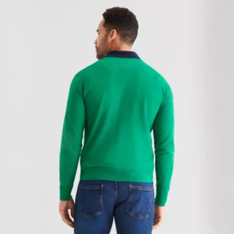 St. John's Bay Fine Gauge Mens Crew Neck Long Sleeve Pullover Sweater