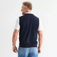 St. John's Bay Fine Gauge Mens V Neck Sweater Vest