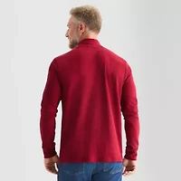 St. John's Bay Interlock Mens Long Sleeve Mock Neck Top