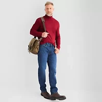 St. John's Bay Interlock Mens Long Sleeve Mock Neck Top