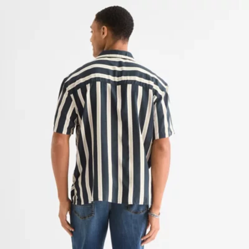 Arizona Mens Short Sleeve Regular Fit Button-Down Shirt