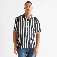 Arizona Mens Short Sleeve Regular Fit Button-Down Shirt