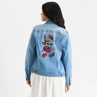 Hope & Wonder Unisex Adult Denim Midweight Floral Jacket