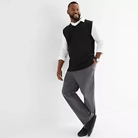 St. John's Bay Fine Gauge Mens V Neck Big and Tall Sweater Vest