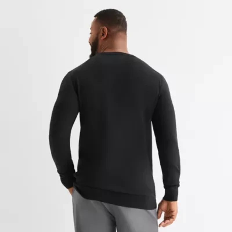 St. John's Bay Fine Gauge Big and Tall Mens Crew Neck Long Sleeve Pullover Sweater