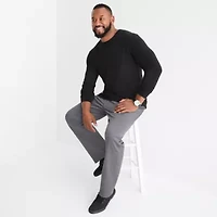 St. John's Bay Fine Gauge Big and Tall Mens Crew Neck Long Sleeve Pullover Sweater