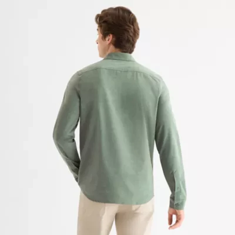 Stylus Mens Long Sleeve Regular Fit Button-Down Shirt