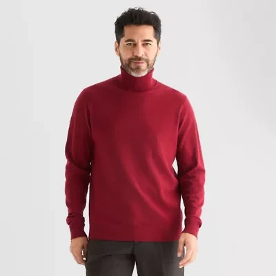 Stafford Mens Long Sleeve Regular Fit Turtleneck