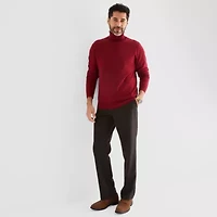 Stafford Mens Long Sleeve Regular Fit Turtleneck