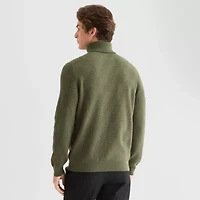 J. Ferrar Mens Long Sleeve Regular Fit Turtleneck