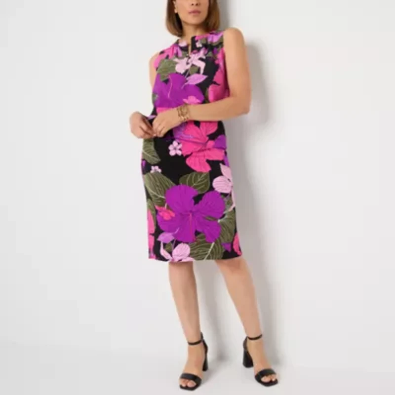 Liz Claiborne Womens Mid Rise Pencil Skirt