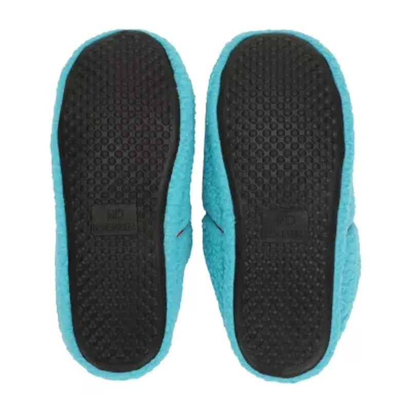 Wonder Woman Womens Faux Fur Trim Slip-On Slippers