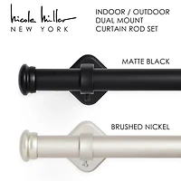 Nicole Miller Patio Country 1 Adjustable Curtain Rod
