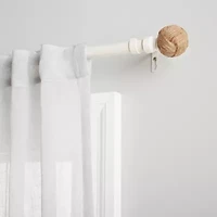 Exclusive Home Curtains Rope Knots 1 IN Adjustable Curtain Rod