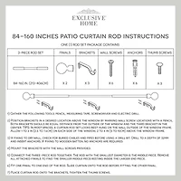 Exclusive Home Curtains Napoleon 1 Adjustable Curtain Rod