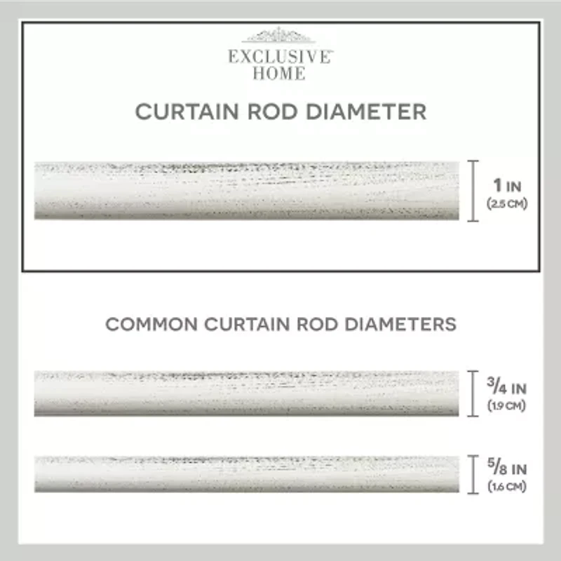 Exclusive Home Curtains Napoleon 1 Adjustable Curtain Rod