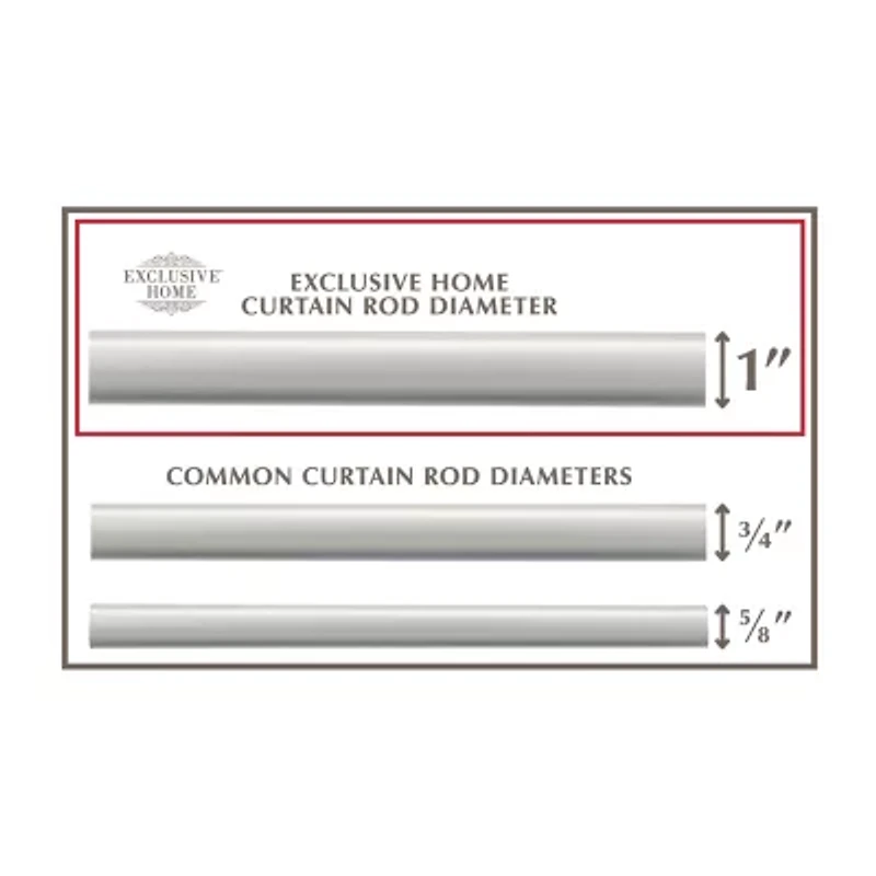 Exclusive Home Curtains Crystal Ball 1 Adjustable Curtain Rod