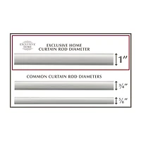 Exclusive Home Curtains Crystal Ball 1 Adjustable Curtain Rod