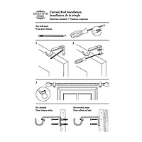 Exclusive Home Curtains Crystal Ball 1 Adjustable Curtain Rod