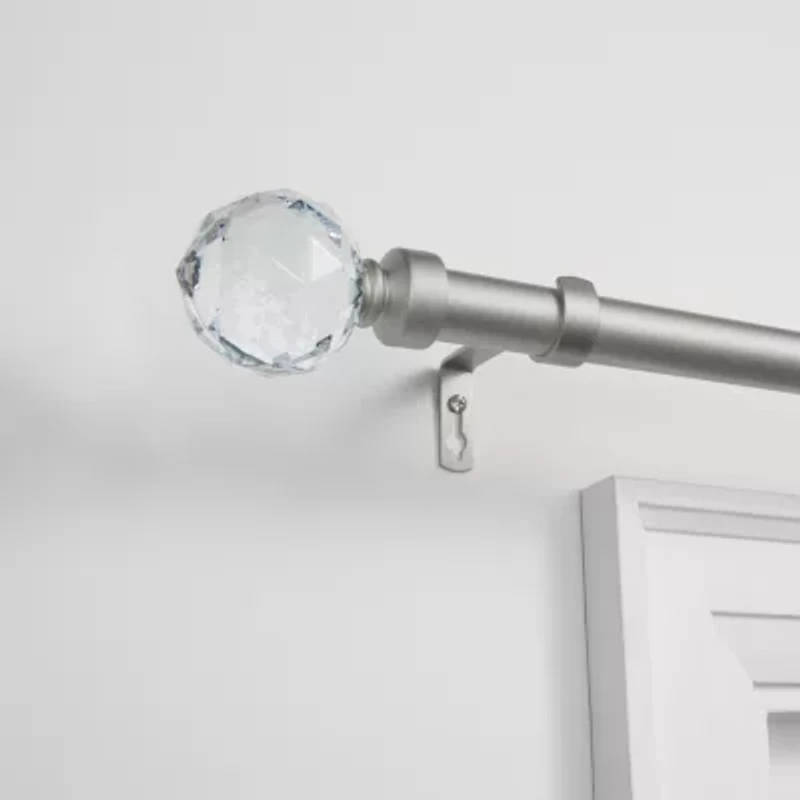 Exclusive Home Curtains Crystal Ball 1 Adjustable Curtain Rod