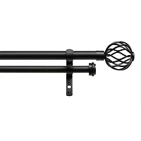 Exclusive Home Curtains Ogee/Topper Double Double Curtain Rod