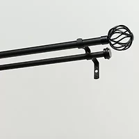 Exclusive Home Curtains Ogee/Topper Double Double Curtain Rod