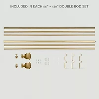 Exclusive Home Curtains Napoleon/Topper Double Curtain Rod