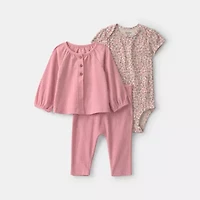 Carter's Baby Girls 3-pc. Pant Set