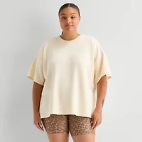 Xersion Womens Crew Neck Short Sleeve Active Plus T-Shirt