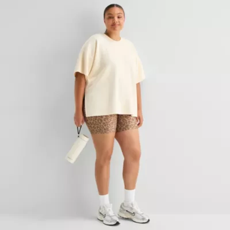 Xersion Womens Crew Neck Short Sleeve Active Plus T-Shirt