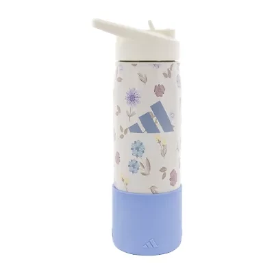adidas M Steel Straw 600 Metal Floral Water Bottle