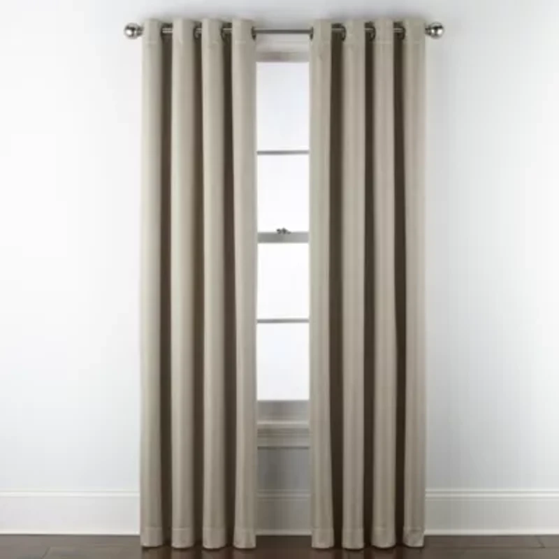 Max Blackout Prescott Grommet Top 100% Single Curtain Panel