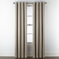 Max Blackout Prescott Grommet Top 100% Single Curtain Panel