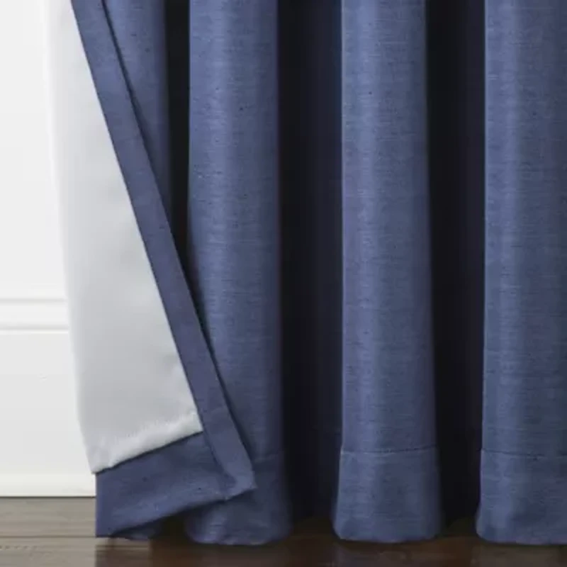 Max Blackout Prescott Grommet Top 100% Single Curtain Panel