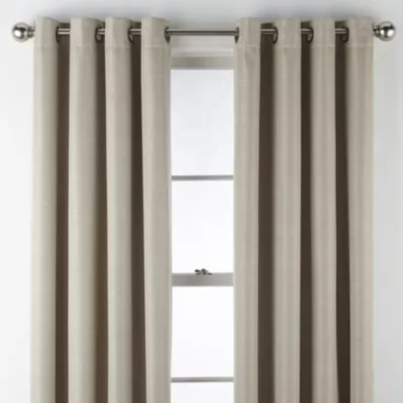 Max Blackout Prescott Grommet Top 100% Single Curtain Panel